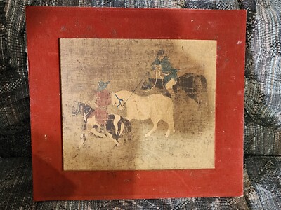 Amazing Lithograph TRIBUTE HORSES Chinese Yuan Dynasty ZHAO MENGFU