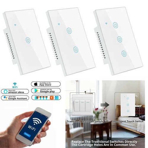 New Smart WiFi Light Switch Remote Alexa Google IFTTT Voice Control Smart Life - Picture 1 of 14