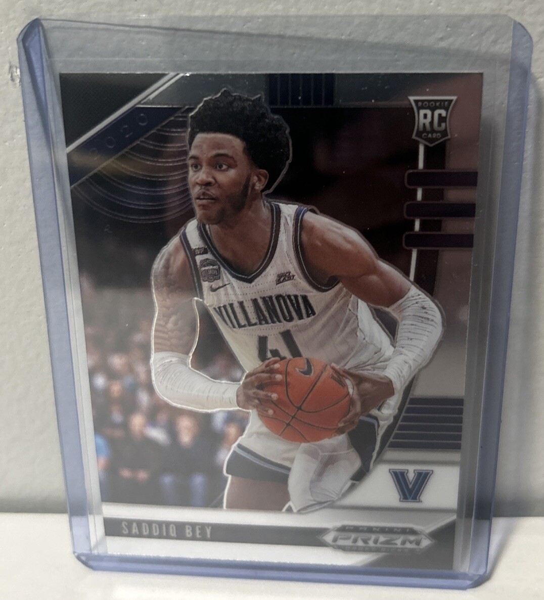 SADDIQ BEY PRIZM SILVER CHROME ROOKIE CARD VILLANOVA PISTONS 2020 PANINI