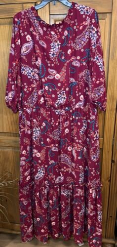 Boutique Brand Floor Length Dress. NWOT Size 2x Beautiful Dress & Super Soft!! - Picture 4 of 9
