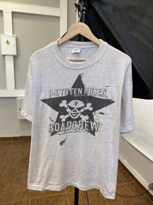Vintage 1996 Die Toten Hosen Roadcrew Punk Rock T-Shirt Y2K size