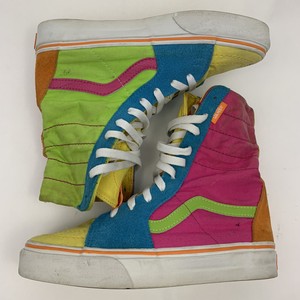 rainbow vans high tops