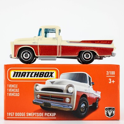 2021 Matchbox Power Grabs #2 1957 Dodge Sweptside Pickup RED