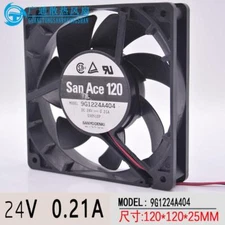 Sanyo 9G1224A404 12025 double ball 24V 0.21A 12CM inverter large air volume fan