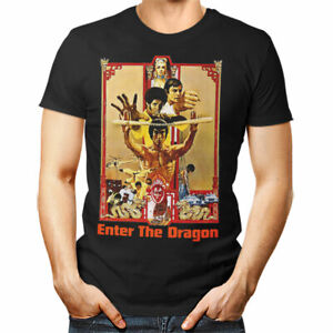 Enter The Dragon Unisex T Shirt Bruce Lee Han Tournament Poster Frau Mann Geschenk Ebay