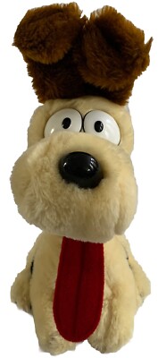 VTG Garfield Comic Odie Stuffed Plush Toy  Dog Puppy Tongue Out Jon s Beagle Pet