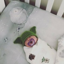 Disney Pottery barn STAR WARS Crib Toddler SHEET baby Picture Holiday gift boy