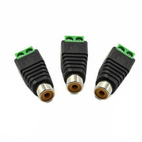 10pcs Speaker Wire Cable To Audio Female RCA Connector Adapter Jack Plug - Picture 6 of 13