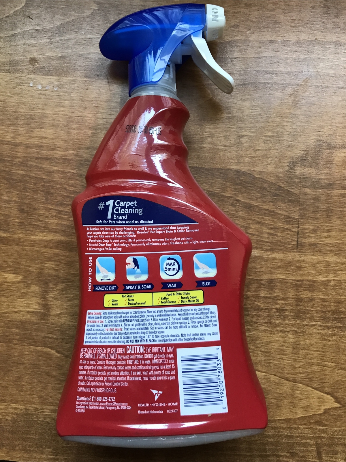 Resolve Pet Expert Carpet Upholstery Cleaner Removes Stains Odors (Pack