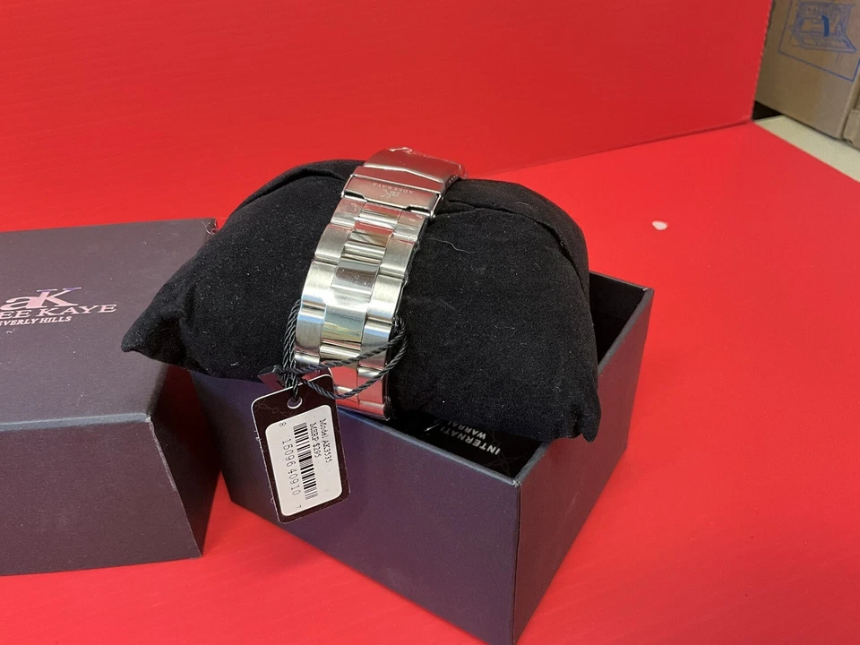 NEW-ADEE KAYE Beverly Hills Black Face with Stainless Steel Band Model #AK3535 - Image 2 of 4