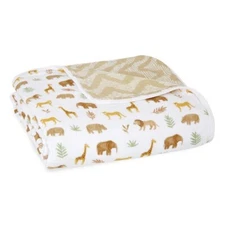 New Aden & Anais Essentials Cotton Muslin Tanzania Great Migration Dream Blanket
