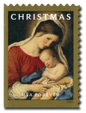 USPS Stamps ~ 2024 Christmas ~ Madonna and Child ~ Unused book of 20  MNH  #5490