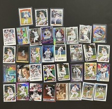 Detroit Tigers Baseball Lot (35) Cards Pink Prism Sepia Mojo Refractor Inserts..