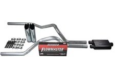 Chevy GMC 1500 96-99 2.5" Dual Truck Exhaust Kits Flowmaster 40 Series Slash Tip