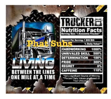 20oz Sublimation Tumbler Wrap Trucker Nutrition Ready To Press Heat Transfer