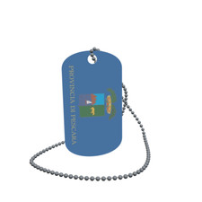 Dog Tag Flag Bunting Pescara Province Dog Tag Aluminium 30 x 50mm