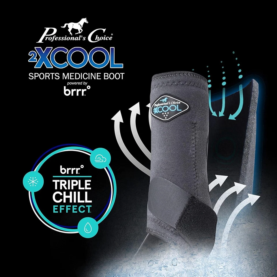 Professional's Choice Sports Medicine 2XCOOL Caballo Botas Equinas Paquete de 4 Del Foto 2 de 4