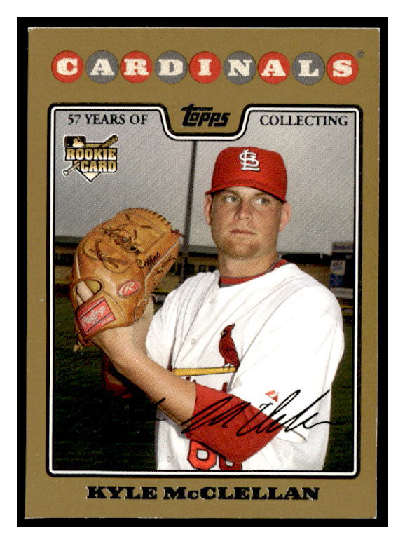 2008 Topps #533 Kyle McClellan Gold #/2008