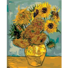 Paint By Numbers Adults kids Van Gogh Sunflower DIY Painting Kit 40x50CM Canvas