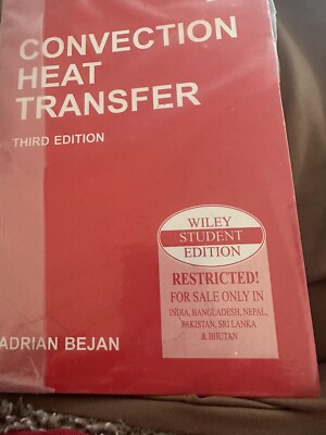 CONVECTION HEAT TRANSFER By Adrian Bejan | eBay