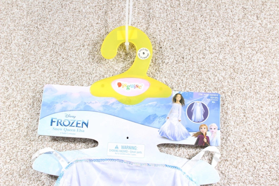 Disney Frozen Girls Elsa Snow Queen Halloween Costume Dress up Sz - 4-6 Small - Image 2 of 4
