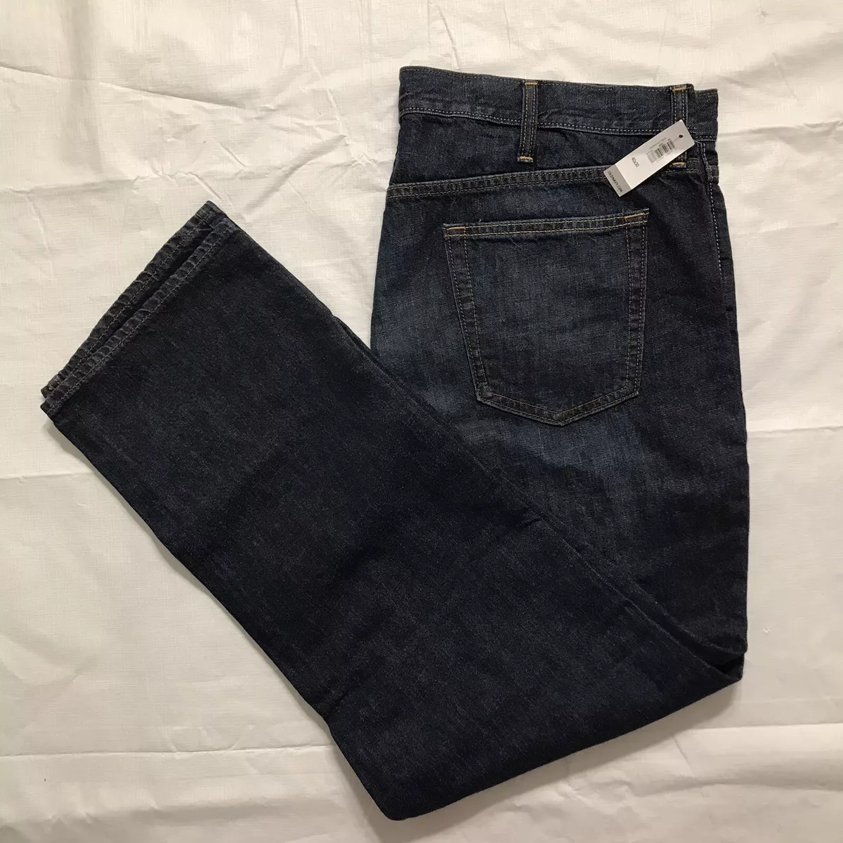 Old Navy Blue Regular Fit Jeans Mens Size 40x30 Straight Leg Dark