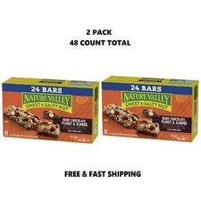 Nature Valley Chewy Granola Bars, Dark Chocolate Peanut Almond, 24 ct 2 Pack