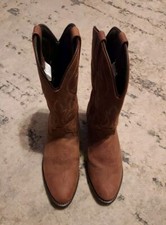 Masterson Mens RB876 Brown Leather Cowboy Boots Size 8 E W Brand New W/Out Box