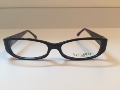 U-Turn 119 By Marchon 028 Ebony Wicked 51.15.136 Eyeglass Frames 