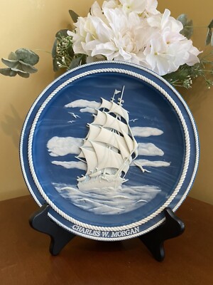 Bradex Majestic Sailing Ship, signed, limited edition, #0103, CHARLES W. MORGAN