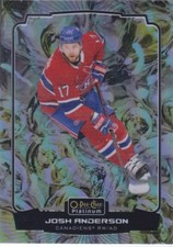 2022/23 OPC PLATINUM..JOSH ANDERSON..LIQUID METAL../349..CARD # 91..CANADIENS