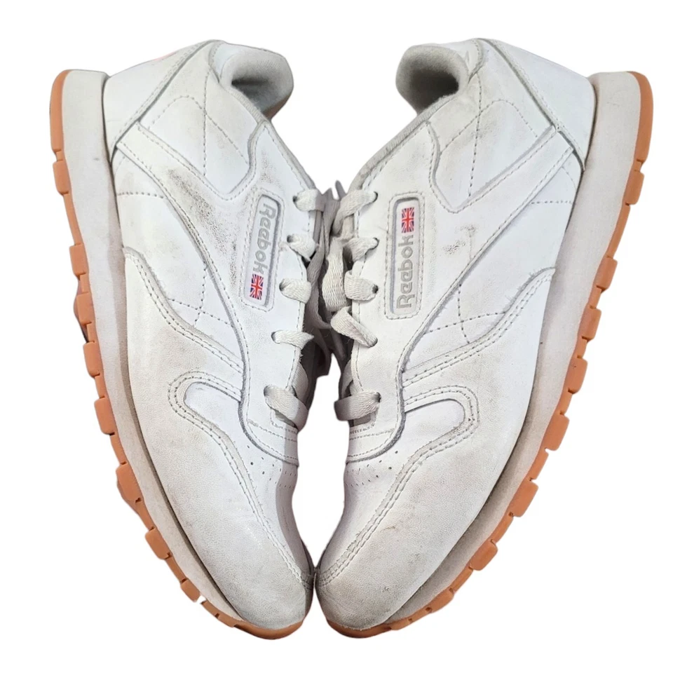 Zapatillas deportivas Reebok clásicas juveniles blancas niños talla 3 mujer talla 4,5 V69622 Foto 2 de 4