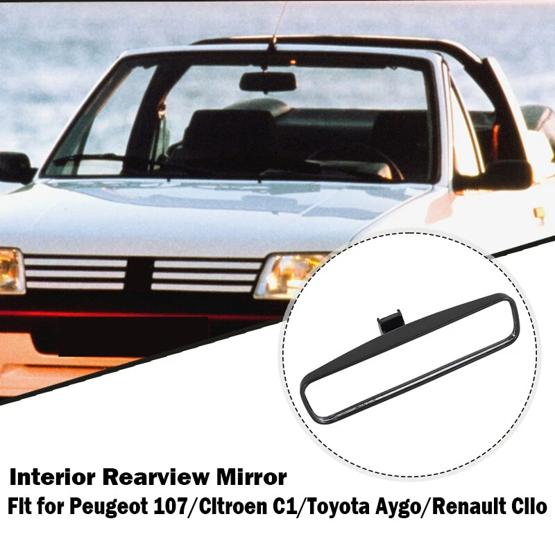 1* For Peugeot Citroen C1 Toyota Aygo Renault Clio 1 Interior Rear View Mirror - Image 2 of 4