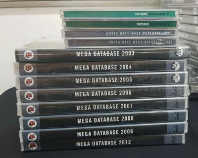 ChessBase Mega Database Collection 1997 1998 2000 2001 2003-2009 2012 Editions 