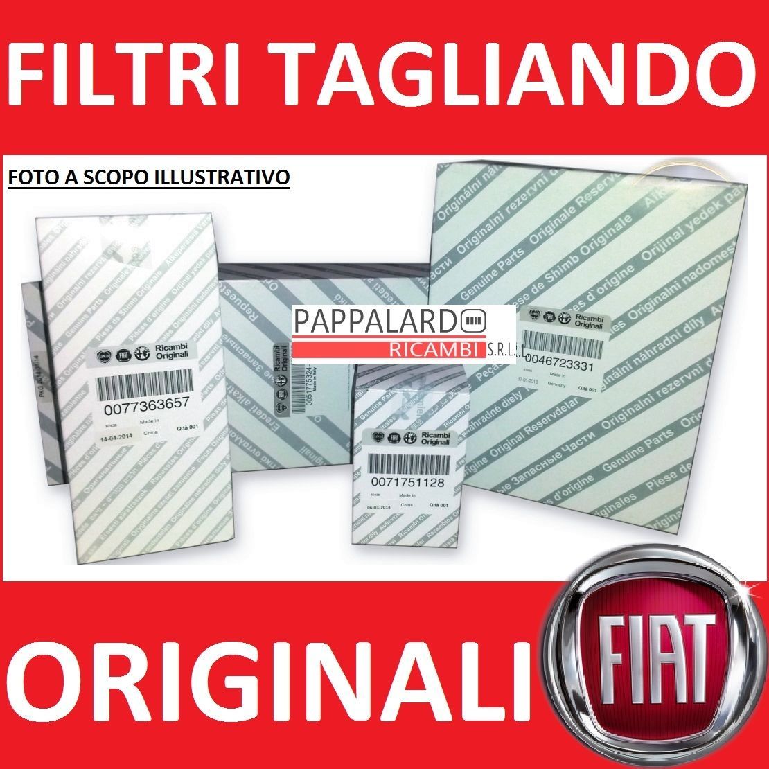 KIT TAGLIANDO FILTRI UFI 4LT SELENIA 5W40 FIAT GRANDE PUNTO 1.3 MULTIJET 75CV