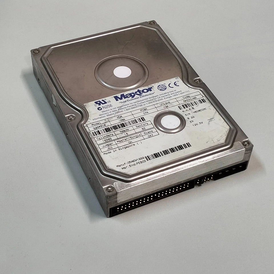 Maxtor DiamondMax Plus 6800 20.4GB 3.5" HDD IDE ATA/66 2MB 7200 RPM 92049U6 - Image 4 of 4