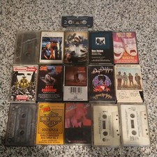 Heavy Metal Cassette Lot Of 16 Motley Crue, Ozzy, Doors Etc