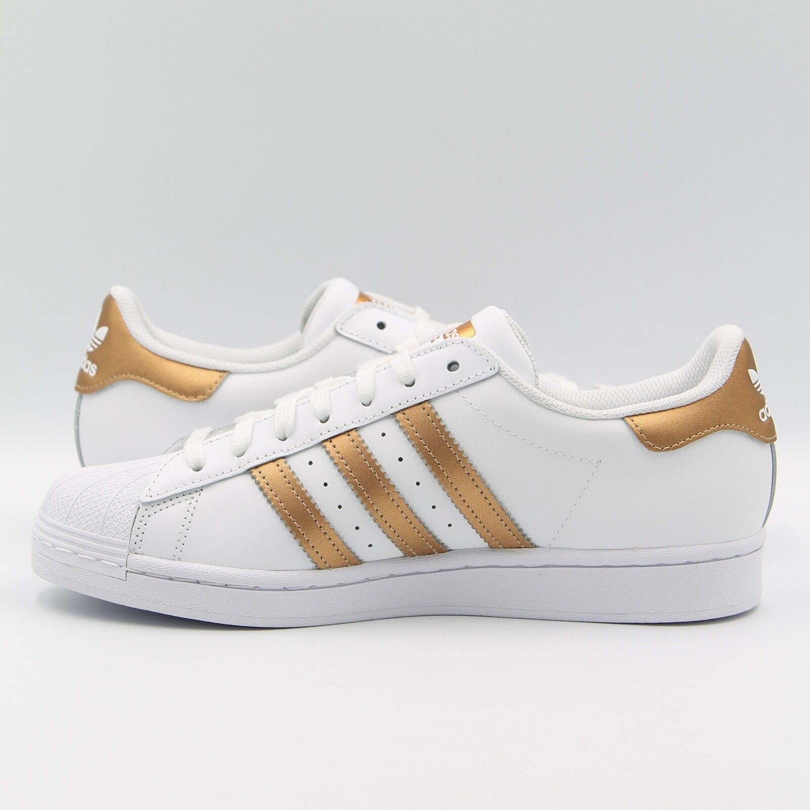 Adidas Superstar Women's Athletic Sneaker Casual Shoe White Copper ...