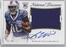 2015 Panini National Treasures 32/99 Karlos Williams #RMSR-KA Auto 0c3