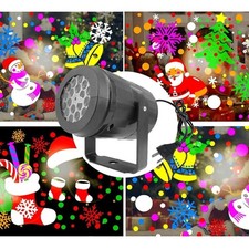 Outdoor Projector Laser Light Snow Christmas Landscape Garden Lamp 16 Pattern US
