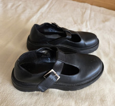 Damen Mary-Jane flache Schuhe schwarz EU 37 S...