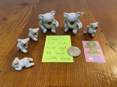 Jungle In My Pocket Katie Koala Family of 6 with 2 Parents and 4 Babies