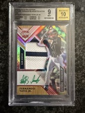 2018 Elite Extra Future Threads Fernando Tatis Jr. Patch BGS 9 AUTO 10 #/49
