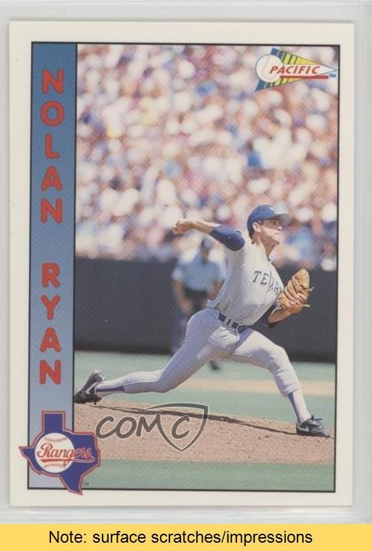 1992 Pacific Nolan Ryan Magazine Promo Strip Nolan Ryan #1 HOF READ 0q3