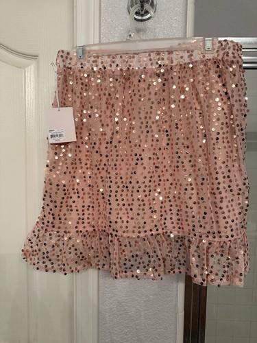 2-Piece LC LAUREN CONRAD Pink Sequin Blouse & Skirt, Sz Lrg, NWT: $44 & $50 - Picture 20 of 24