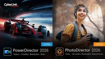 Cyberlink DUO PowerDirector 2026 Ultra + PhotoDirector 2026 Ultra Dauerliz Downl