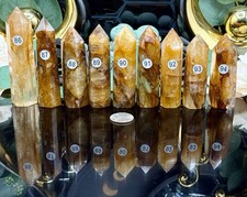 Natural Golden Healer Yellow Hematoid Points Free shipping