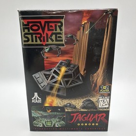 Atari Jaguar Hover Strike 1995 Game Cartridge In Box + Manual + Overlay Tested