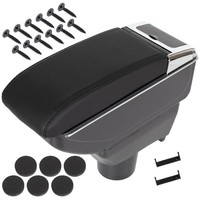 Toyota Yaris III 11-20 Armlehne Mit Schwarzem Kunstleder + Montageset