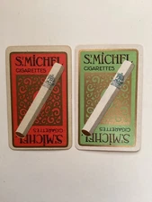 2 Old Vintage “ST. MICHEL” Cigarette Advertising Playing Cards